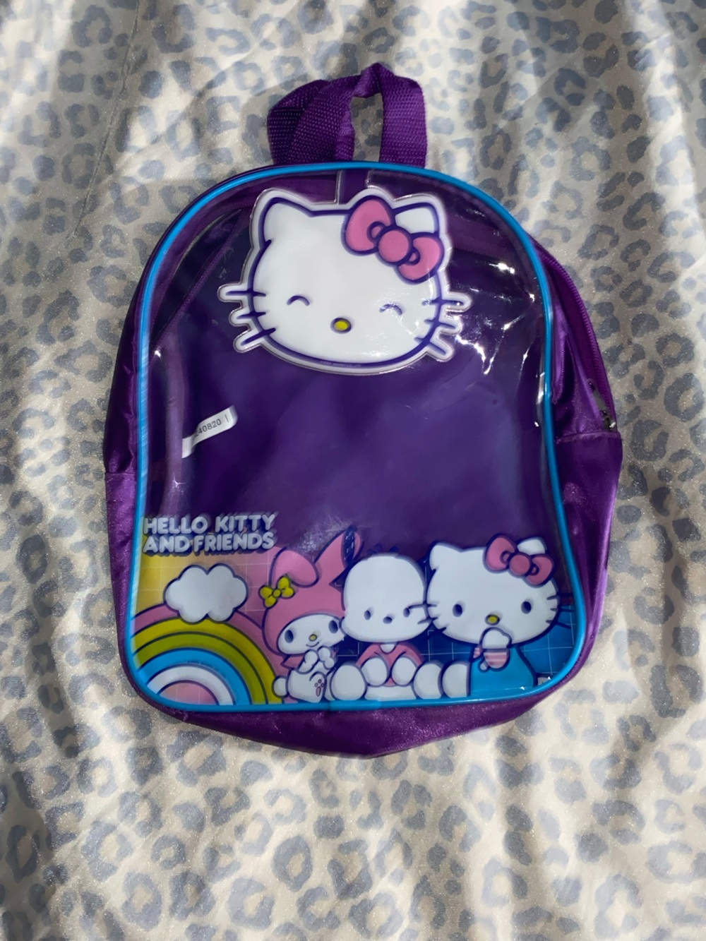 Hello Kitty Purple and Pink Kids Backpack with Rainbow Accent